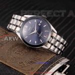 Perfect Replica IWC Ingenieur Blue Face Black On Stainless Steel Band 40mm Watch